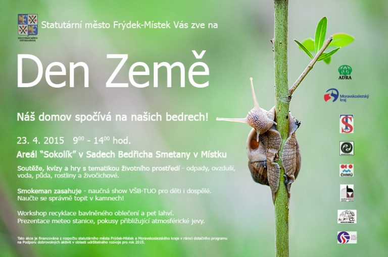 DEN ZEMĚ 2015 aneb NÁŠ DOMOV SPOČÍVÁ NA NAŠICH BEDRECH