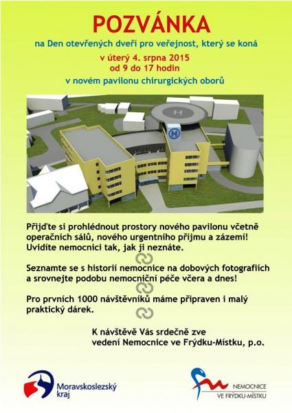 Nemocnice otvírá nový chirurgický pavilon