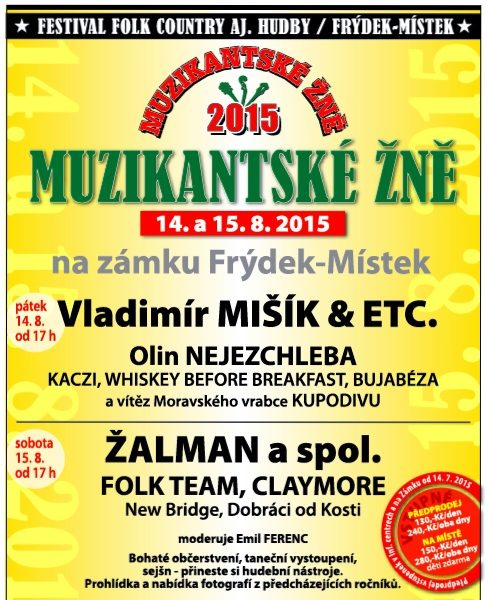 Muzikantské žně už v pátek a sobotu