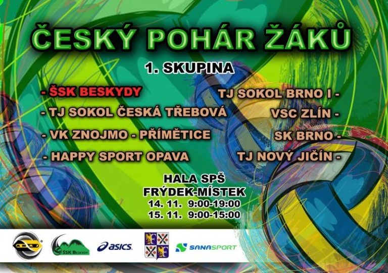 Pozvánka na Český pohár ve volejbale starších žáků