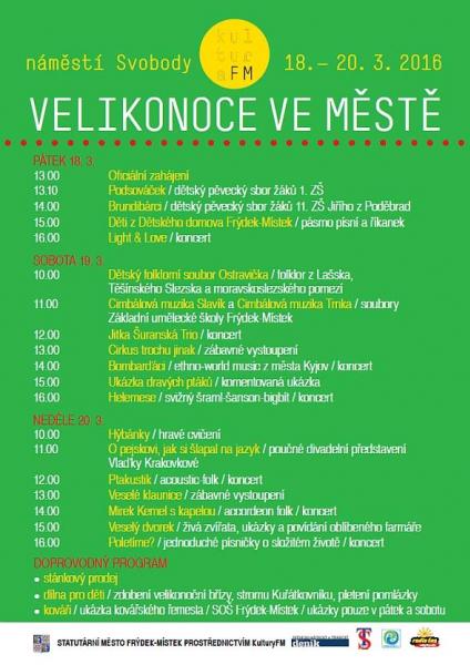 Velikonoce ve městě: Hudba, dobroty i přehlídka řemesel
