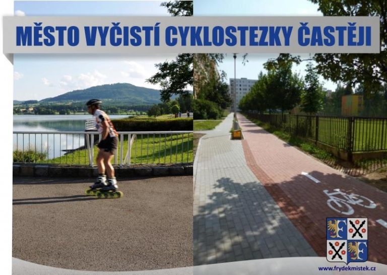 Město vyčistí cyklostezky častěji