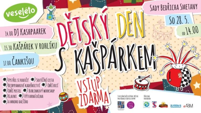 Den dětí oslavíme v sobotu ve Smetanových sadech