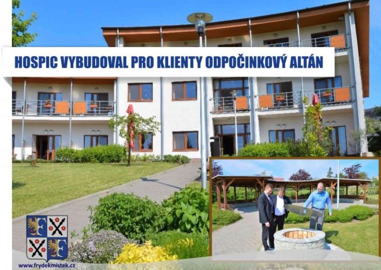Klienti hospice mohou trávit čas ve stínu nového altánu
