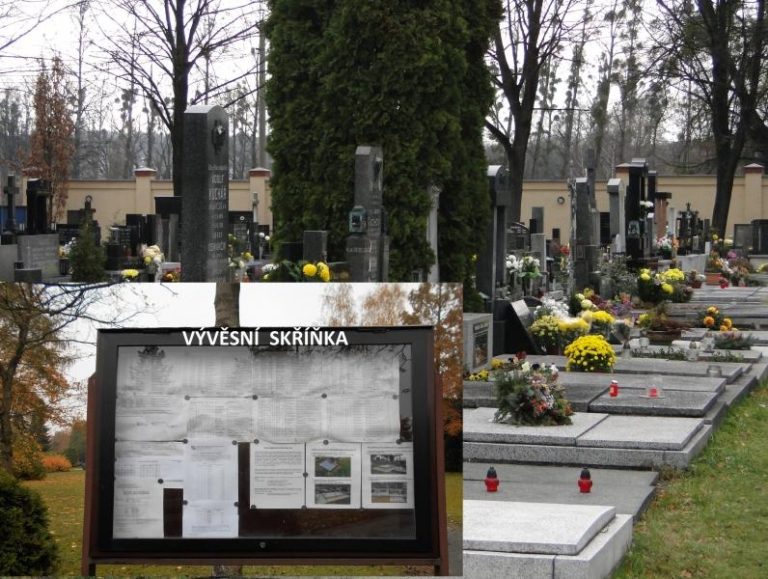 Při návštěvě hřbitovů věnujte pozornost vývěsním skříňkám