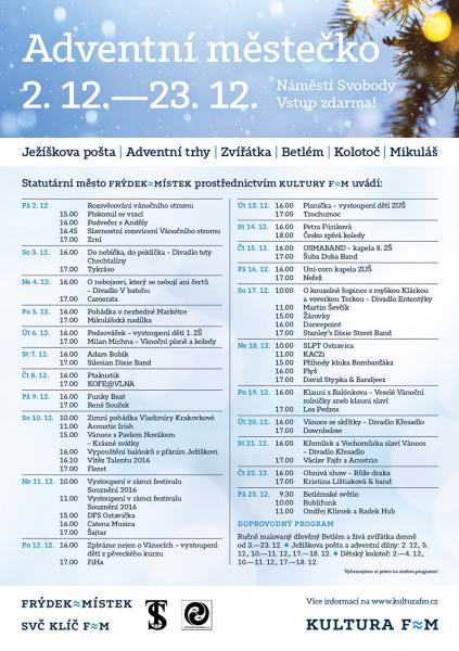O adventním čase se pobavíte v Adventním městečku