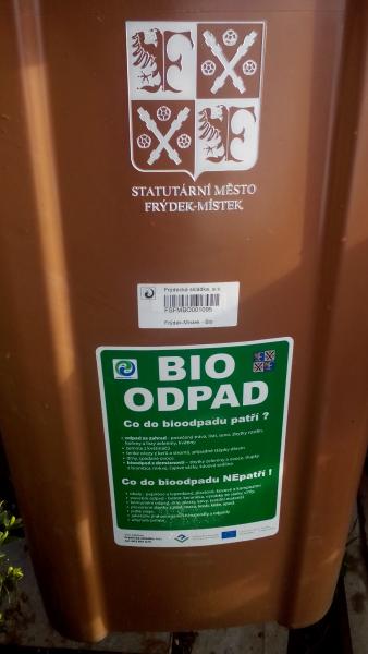 Nestrhávejte čárový kód z nádoby na bioodpad!