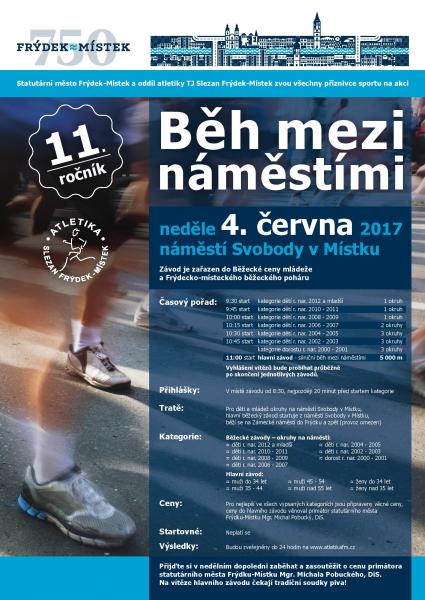 V neděli se uskuteční „Běh mezi náměstími“