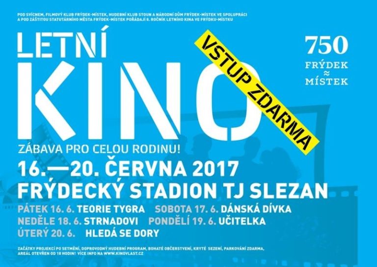 Letní kino od pátku do úterý