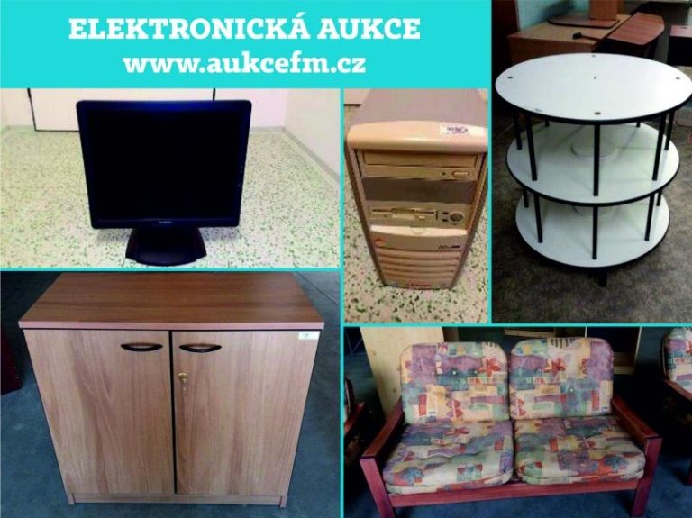 Dnes v poledne bude spuštěna aukce přebytečného movitého majetku