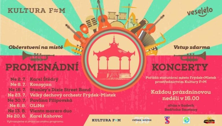 V Sadech Bedřicha Smetany zahraje cimbálovka Konopjan