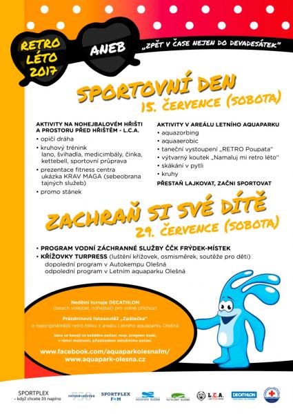 Akce s vodními záchranáři v letním aquaparku