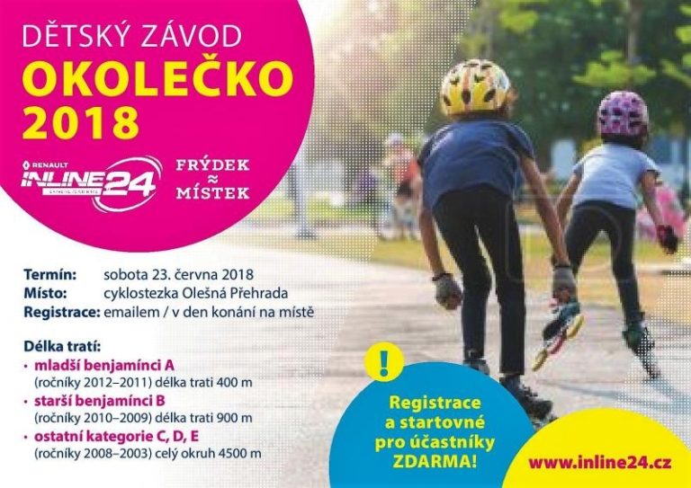 Okolečko – Olešná – závod pro děti na inlinech