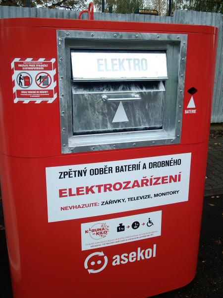 Nové kontejnery na sběr drobných elektrospotřebičů