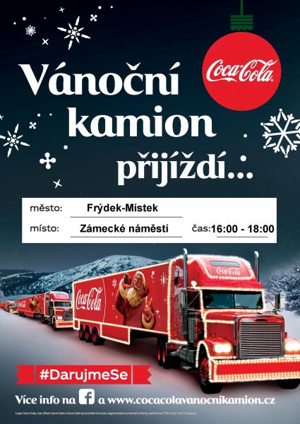 Vánoční kamion Coca-Cola přijede do Frýdku