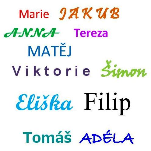 Oblíbená jména 2018: Eliška a Jakub