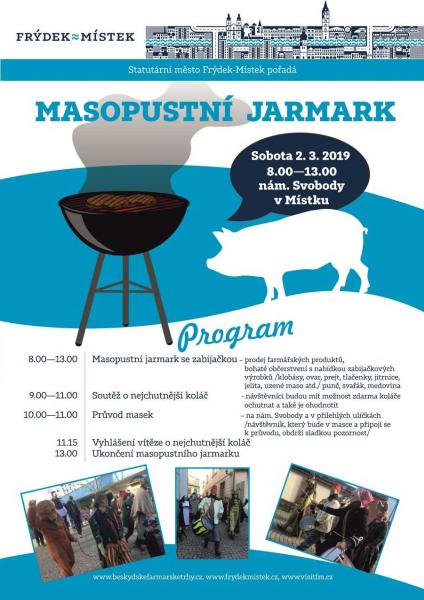 Město ožije Masopustním jarmarkem