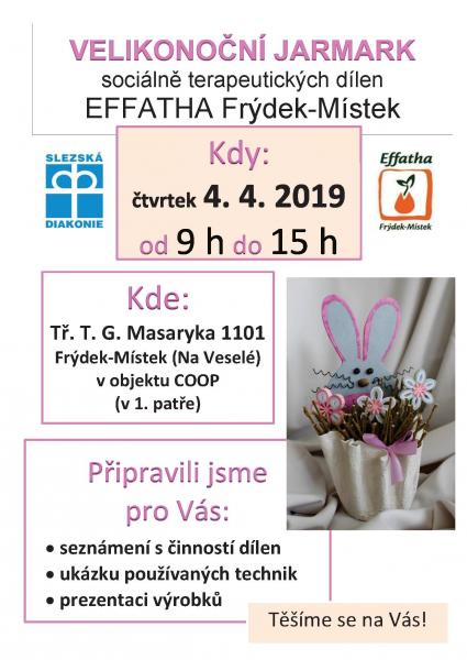 Velikonoční jarmark sociálně terapeutických dílen EFFATHA Frýdek-Místek