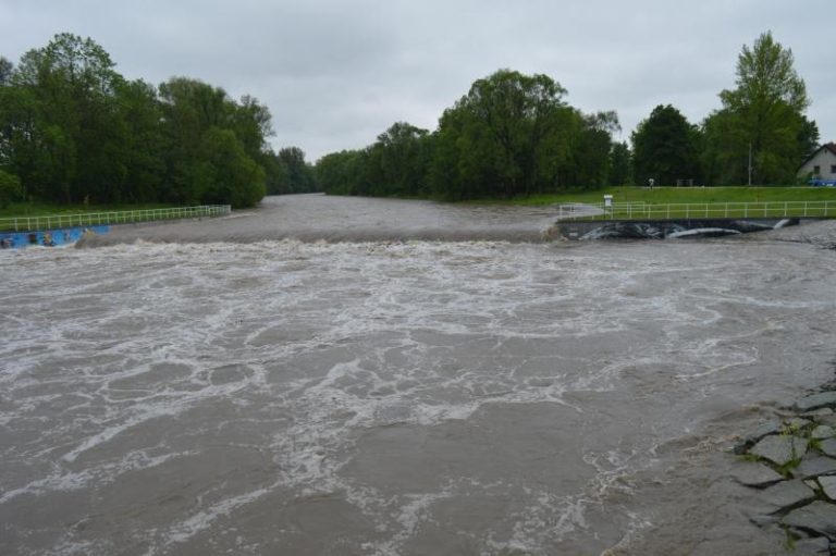 Řeka Ostravice je na 1. povodňovém stupni