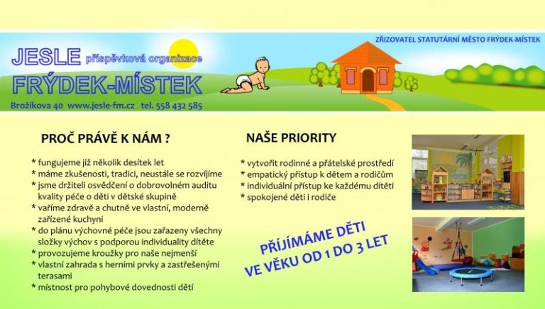 Jesle mají volná místa