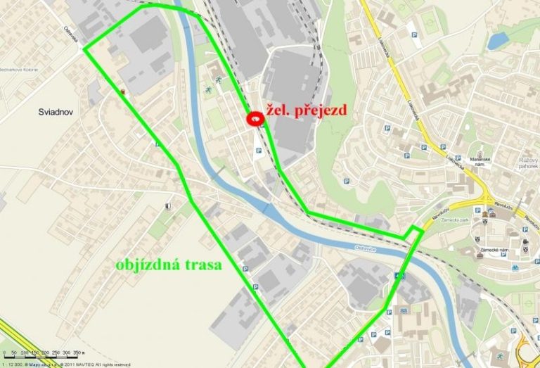 Uzavírka železničního přejezdu na ul. Míru ve  Frýdku