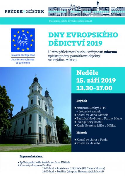 Dny evropského dědictví zpřístupní ZDARMA památkové objekty