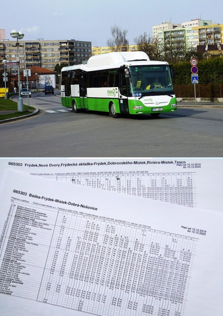 Změna jízdních řádů – od 15. prosince