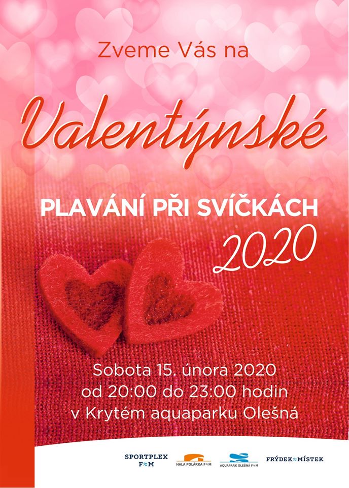 Plavání při svíčkách v aquaparku Olešná