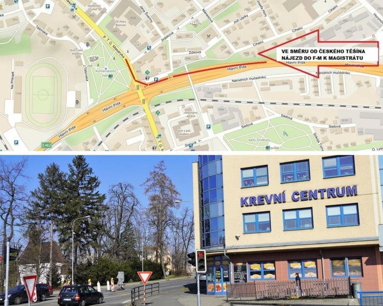 MOST TGM – RUBIKOVA KŘIŽOVATKA – krátkodobá UZAVÍRKA RAMPY OD ČESKÉHO TĚŠÍNA K MAGISTRÁTU ve čtvrtek 12. 3.