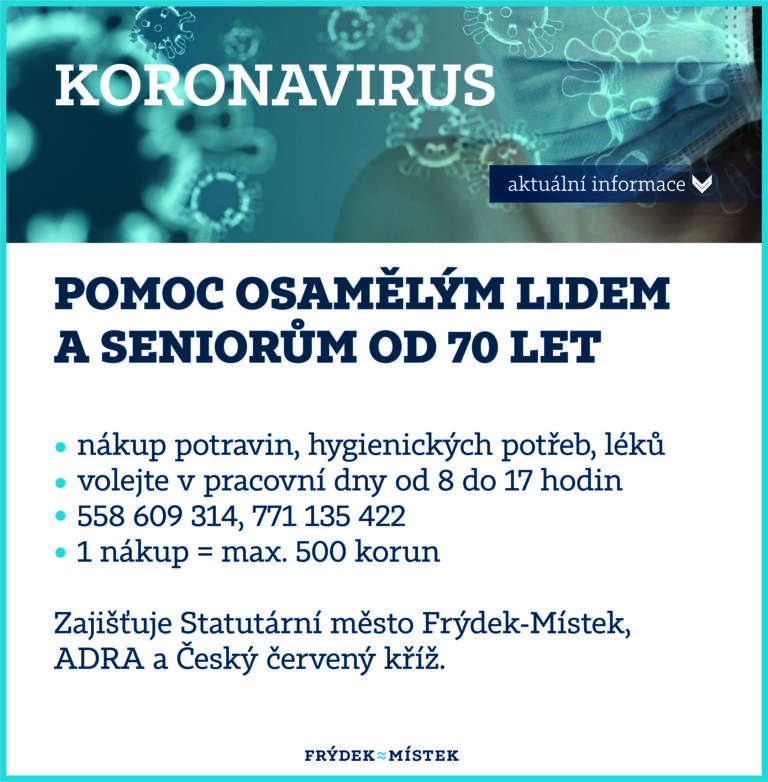 Služba pro seniory od 70 let a osamělé lidi