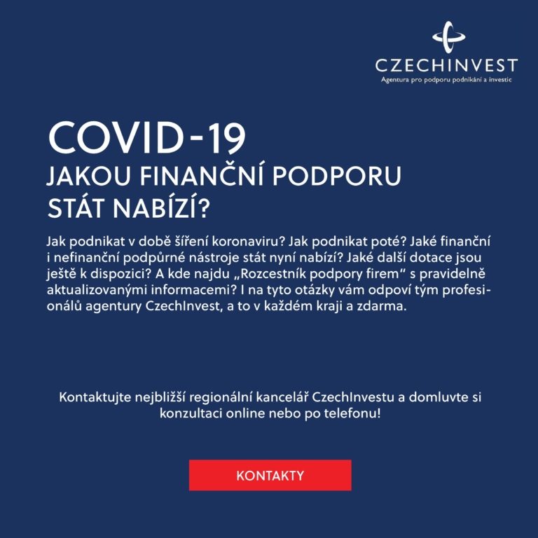 Agentura CzechInvest informuje podnikatele