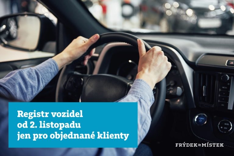 Registr vozidel od 2. listopadu jen pro objednané klienty