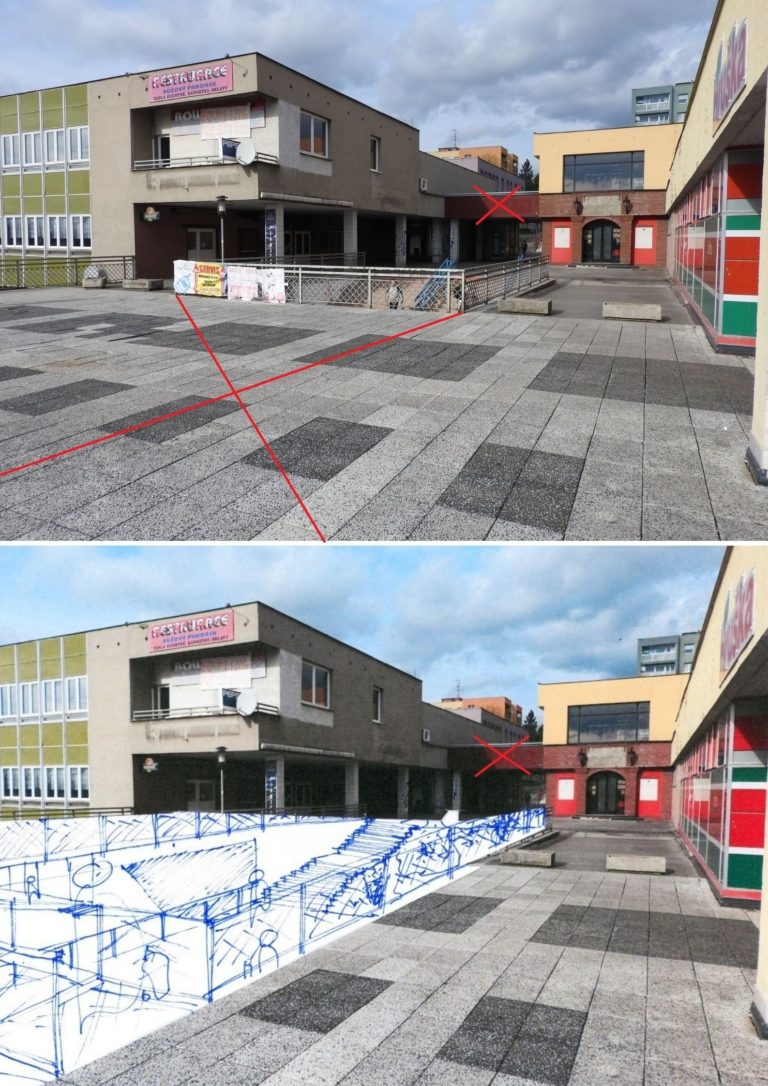 Prostor u bývalého obchodního centra Růžový pahorek by se mohl v budoucnu změnit