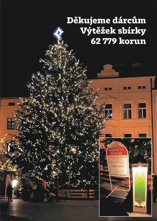 Sbírka „VÁNOČNÍ STROM“ vynesla téměř 63 tisíc korun
