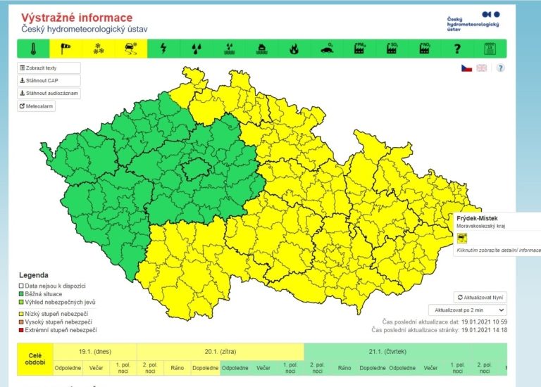 METEOROLOGOVÉ VARUJÍ před ledovkou