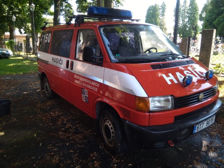 Nabídkové licitační řízení speciálního požárního automobilu VOLKSWAGEN TRANSPORTER