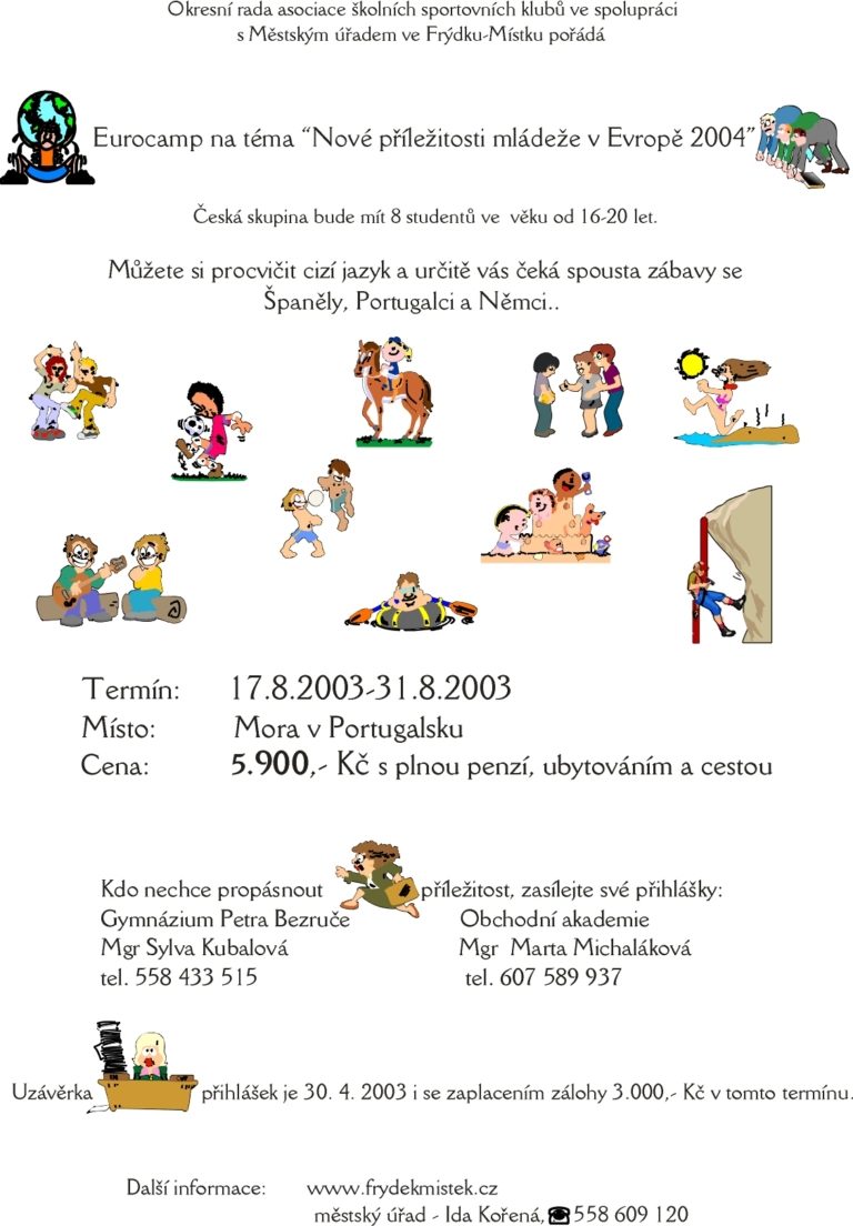 EUROCAMP – nové příležitosti mládeže v Evrope 2004