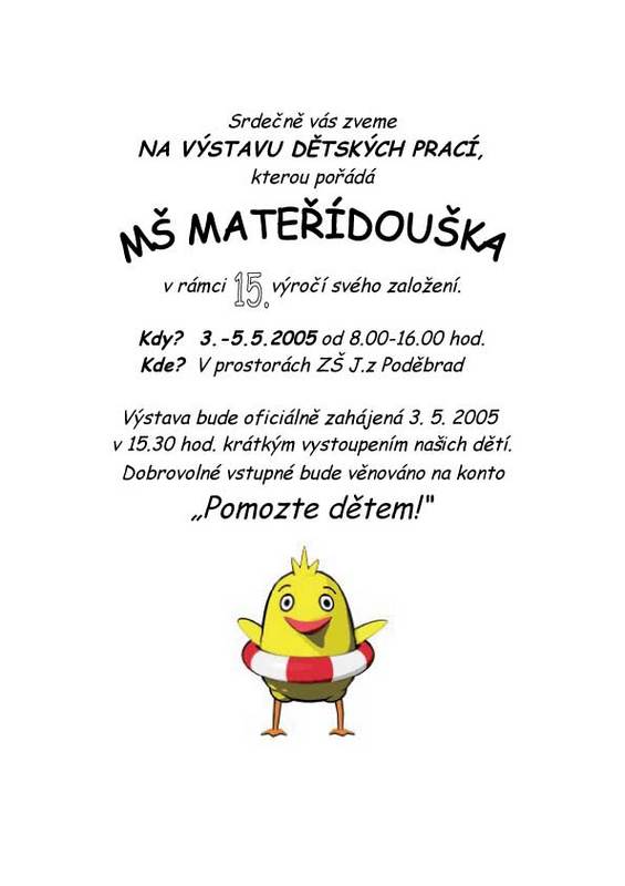 Mateřská škola Mateřídouška oslavila patnáctiny