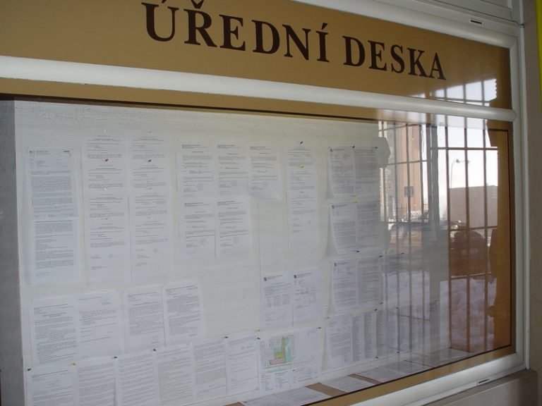 Úřední deska je přístupná 24 hodin denně