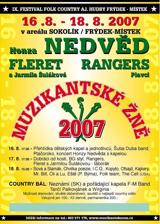 MUZIKANTSKÉ ŽNĚ V AREÁLU SOKOLÍK