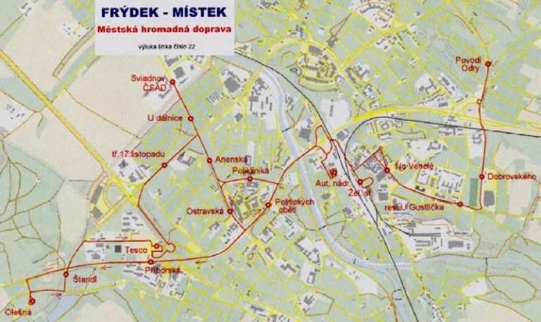 VÝLUKOVÉ JÍZDNÍ ŘÁDY MHD, linek č. 2 a 5