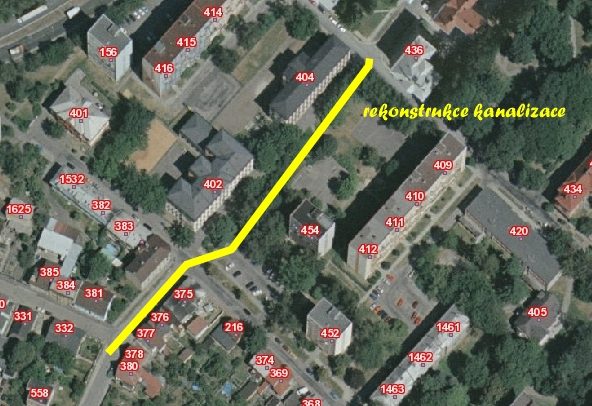 Rekonstrukce kanalizace u ZŠ Komenského