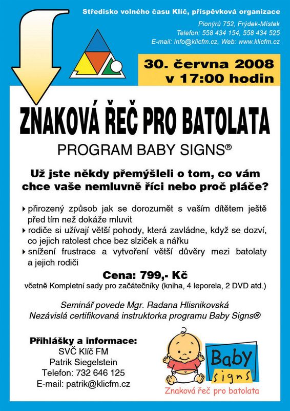 ZNAKOVÁ ŘEČ PRO BATOLATA (PROGRAM BABY SIGNS)