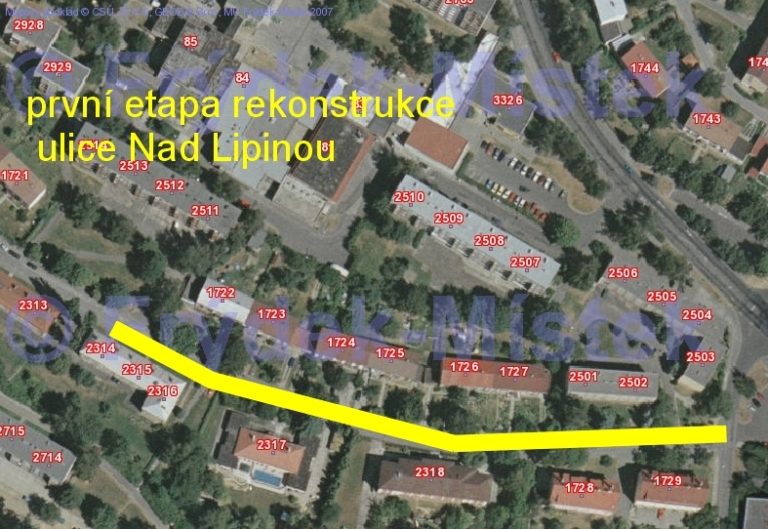 Rekonstrukce ul. Nad Lipinou