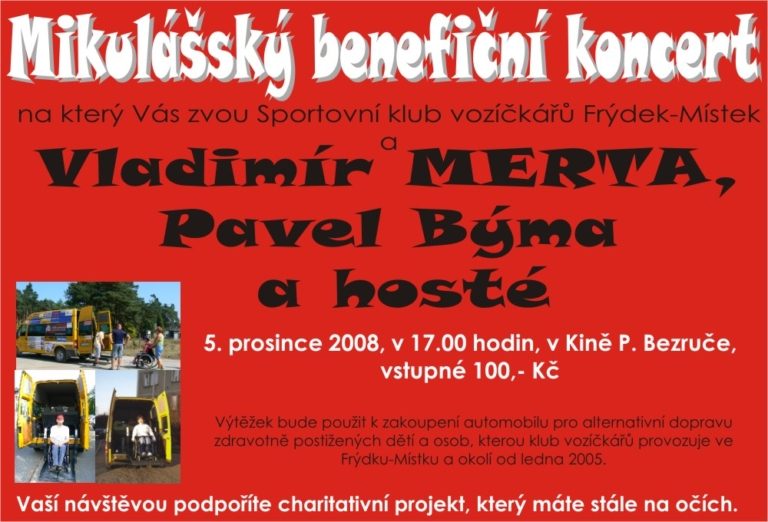 KONCERT VLADIMÍRA MERTY A PAVLA BÝMY JIŽ DNES !!!