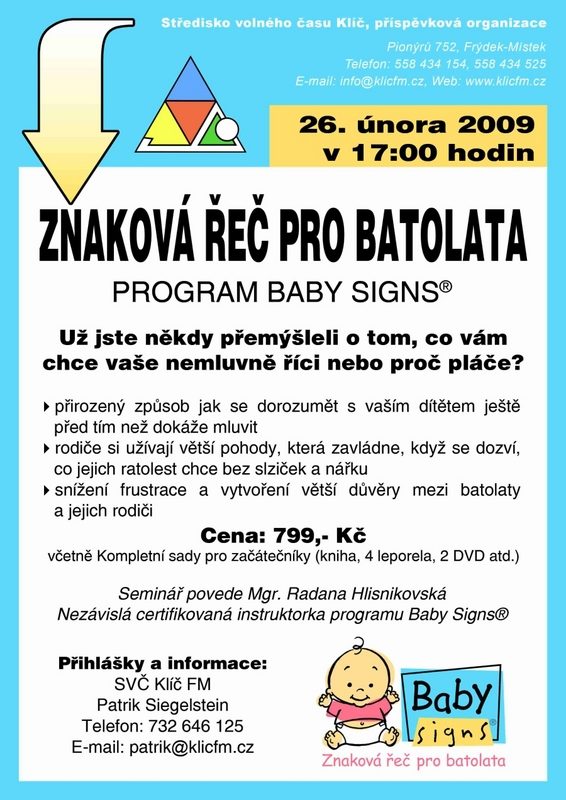 ZNAKOVÁ ŘEČ PRO BATOLATA (PROGRAM BABY SIGNS)