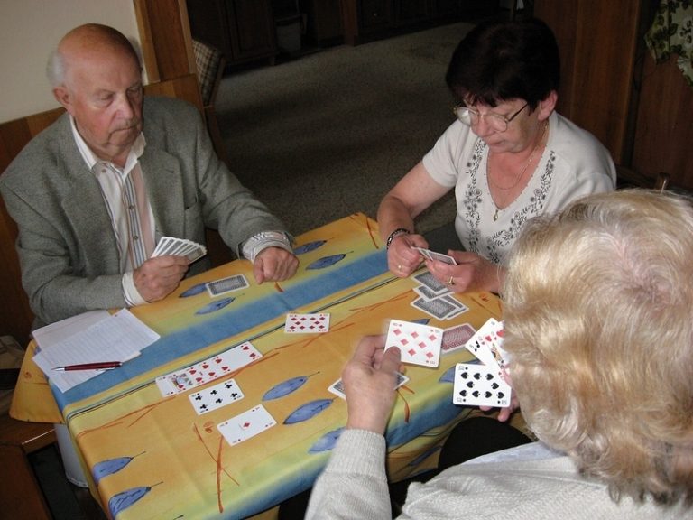 Senioři hrají bridge