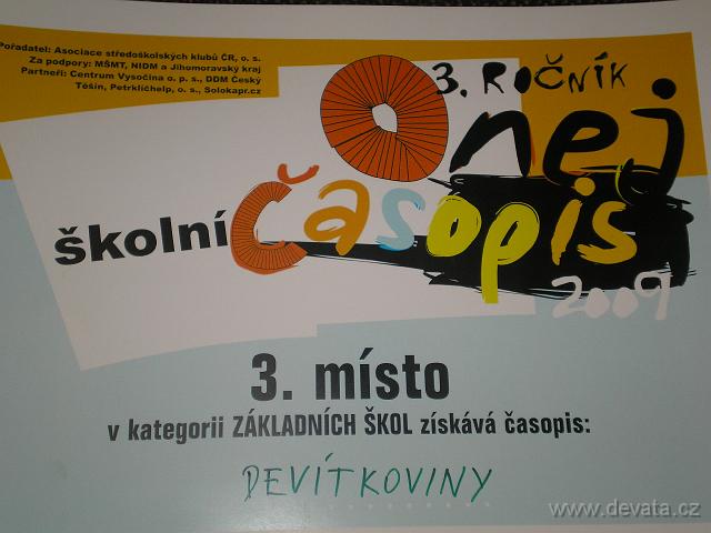 NA DEVÍTCE DĚLAJÍ TŘETÍ NEJLEPŠÍ ŠKOLNÍ ČASOPIS V ČESKU