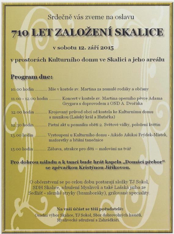 710 let založení Skalice