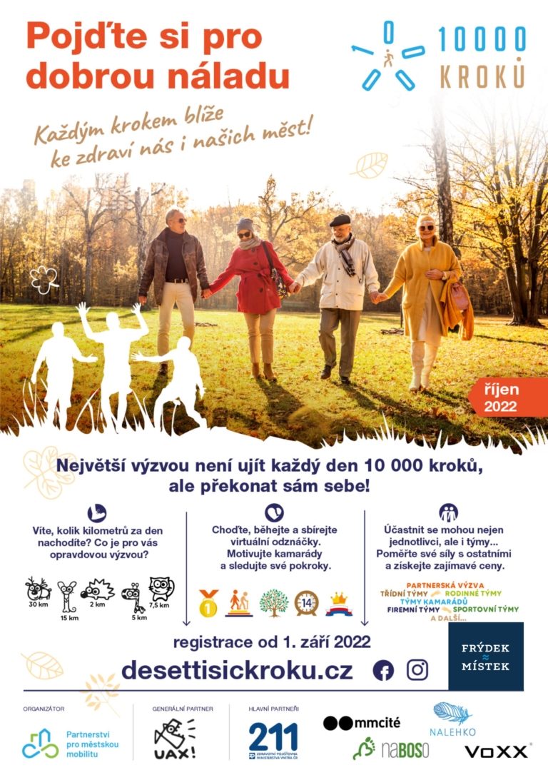 Přidejte se k výzvě 10 000 kroků